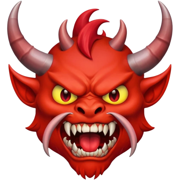 Red demon emoji