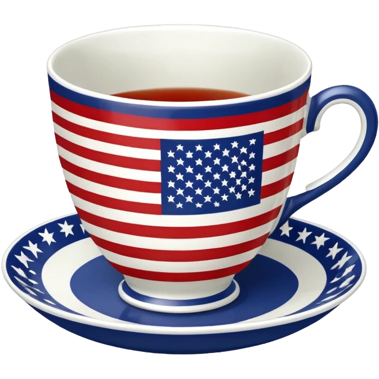 Us flag teacup emoji