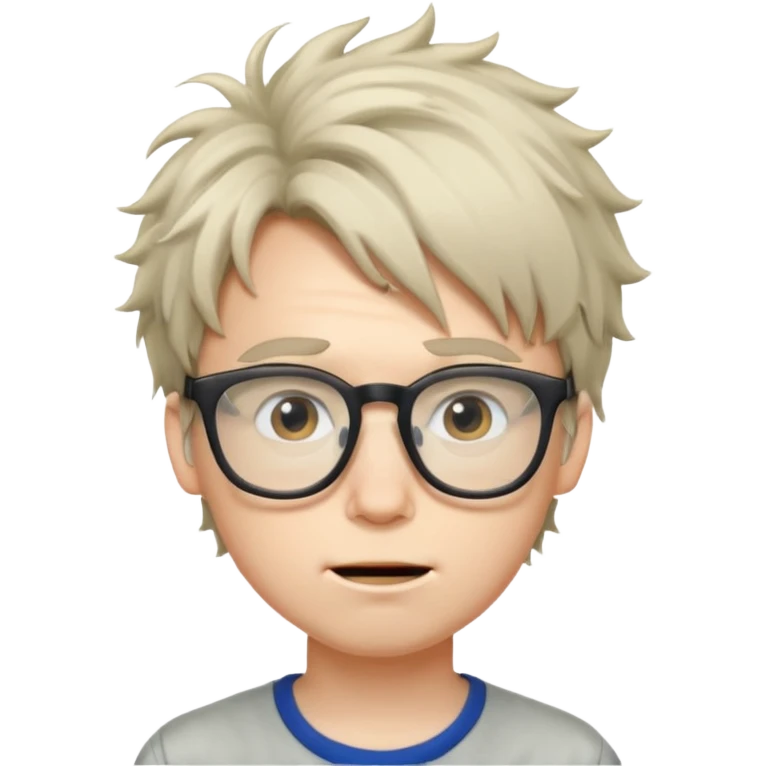 Weird nerd boy  emoji