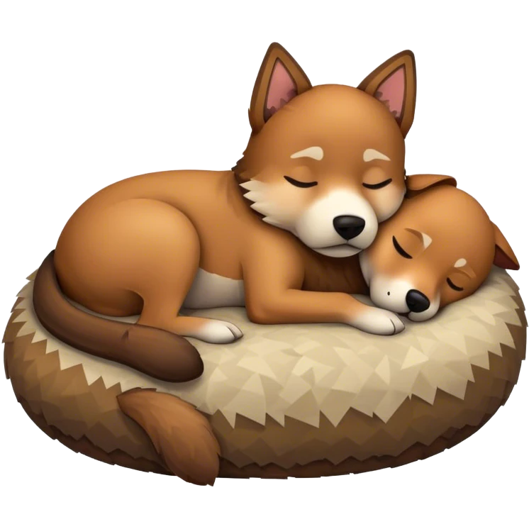 Minecraft dog sleeping emoji