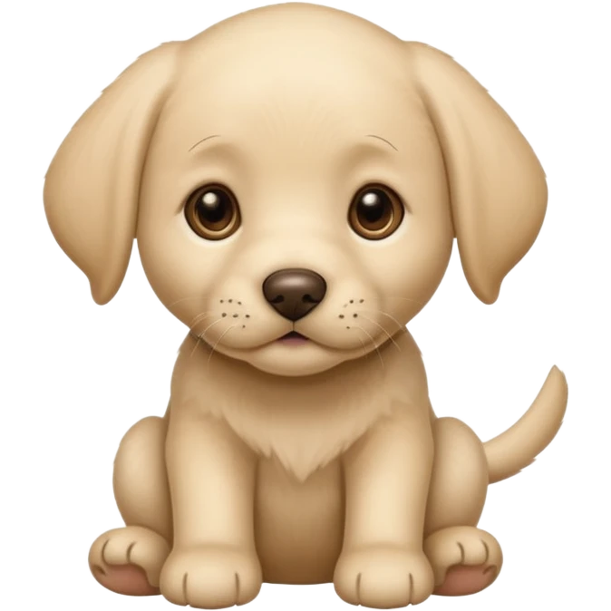 beige labrador puppy emoji