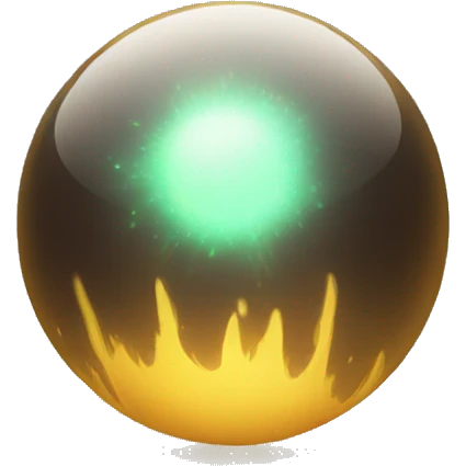 Glowing orb emoji