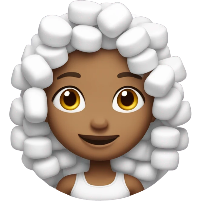 Marshmallow girl emoji