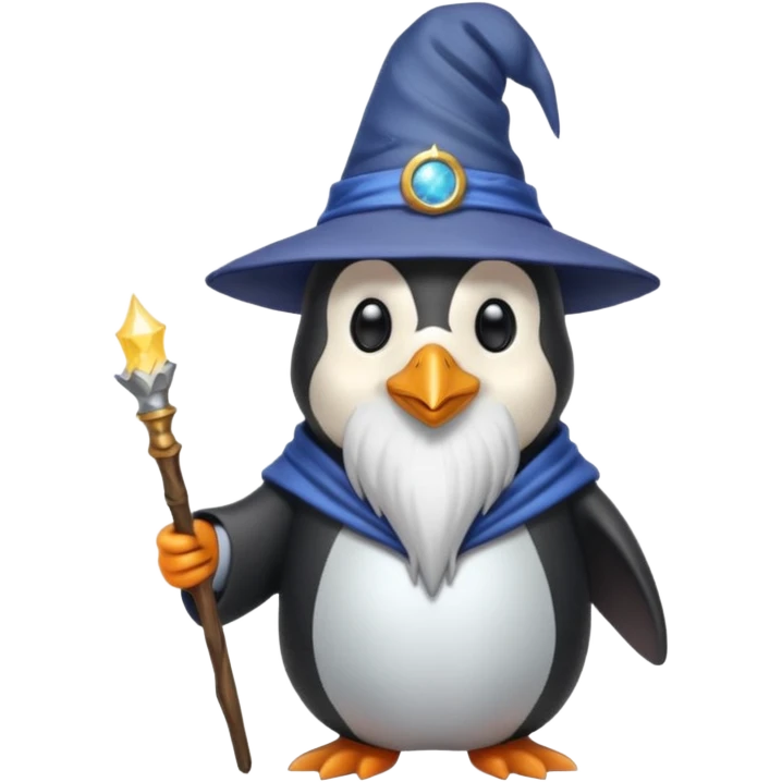 Penguin Wizard emoji