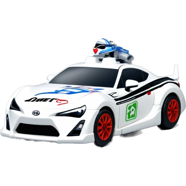 Radio Controlled Captain Rex themed 2013 Toyota 86 shaped like a Formula One race car with exposed wheels  emoji