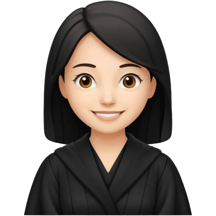 cübbesini giymiş avukat kız emoji