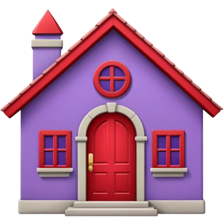purple house emoji