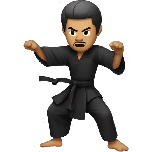 kung fu man emoji