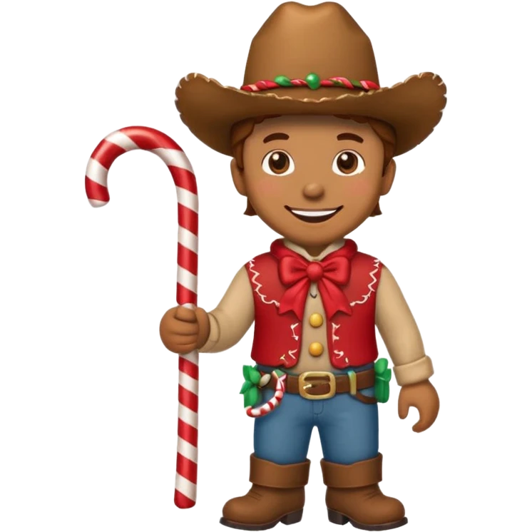 cowboy gingerbread emoji