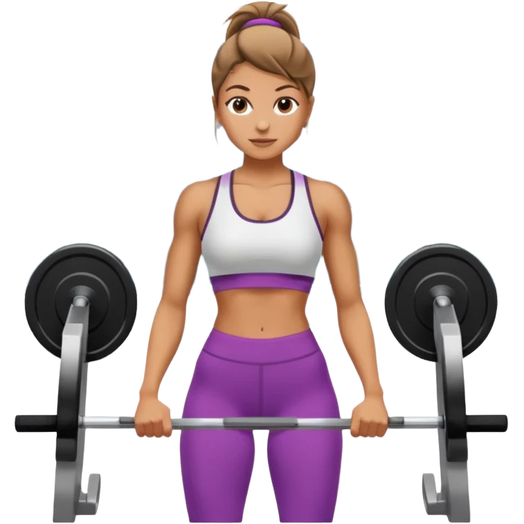Chica entrenando emoji