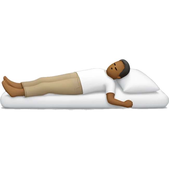human laying down emoji