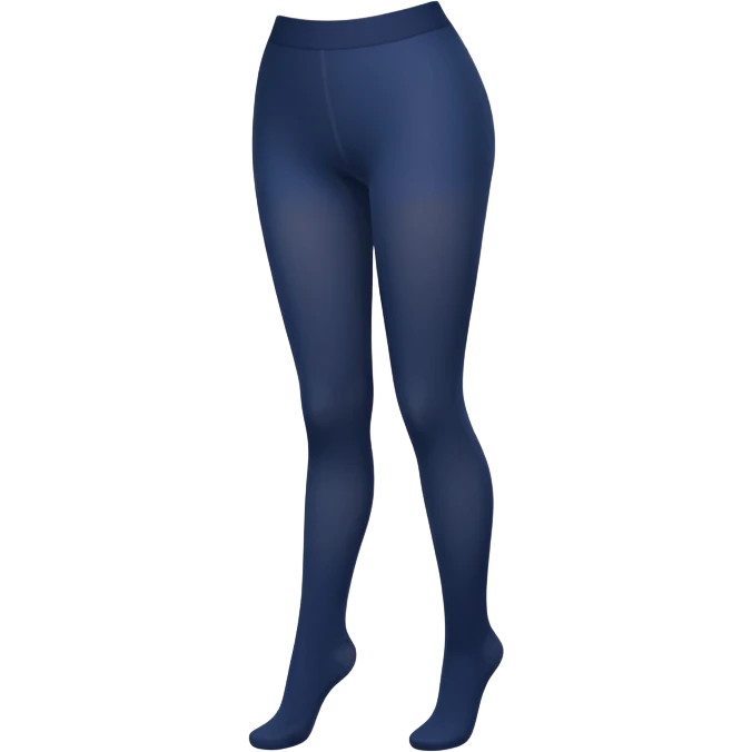 Navy blue opaque tights emoji
