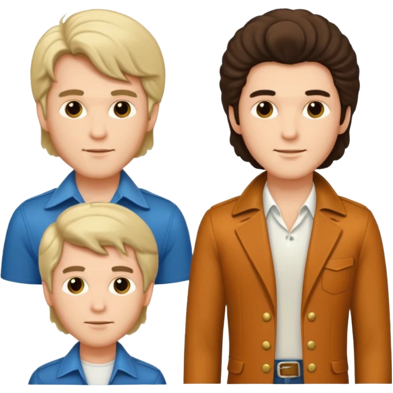 70s 80s men with hair style  emoji