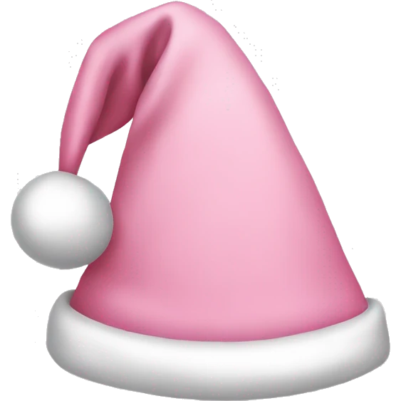 a light pink santa hat emoji