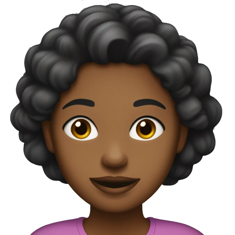 Fille noire qui prends soin d’elle  emoji