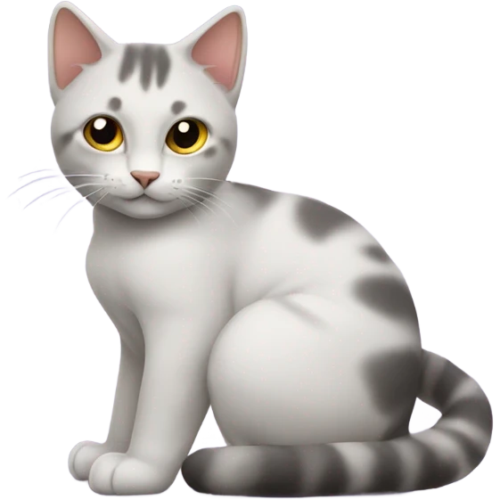 A cat with a butt ￼ emoji