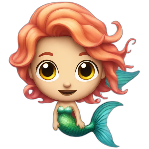 Fish too mermaid emoji