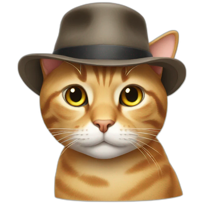 Cat in a hat emoji
