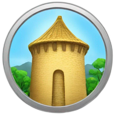 coin with a tower sticker emoji