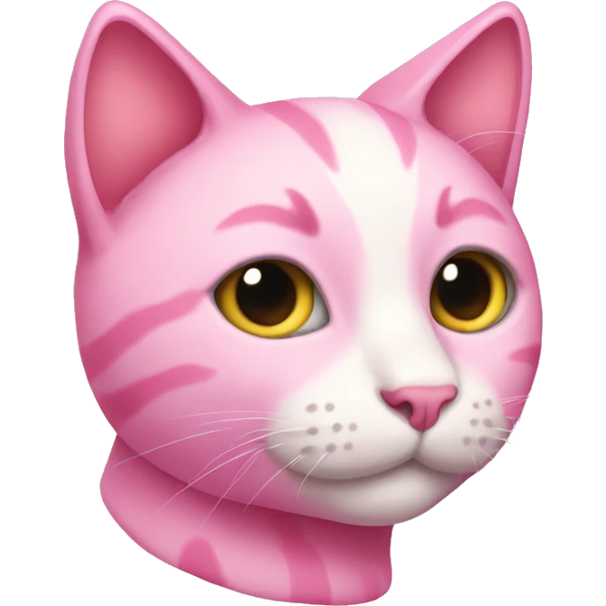 Pink cat emoji