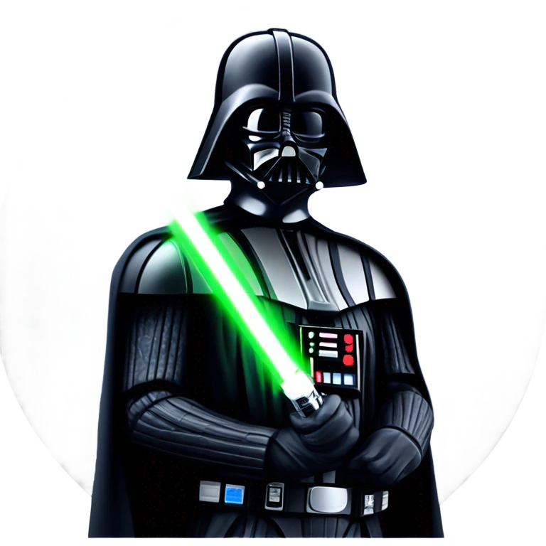 Darth Vader blocking a death star blast with his lightsaber emoji