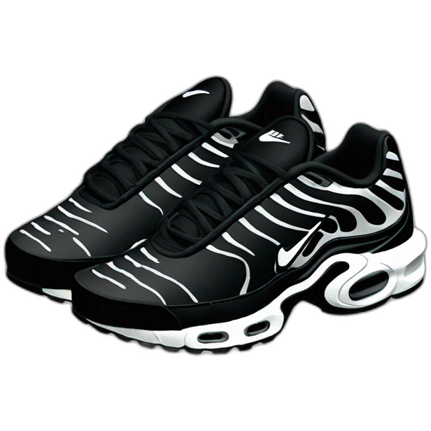 Nike Air Max plus tuned black emoji