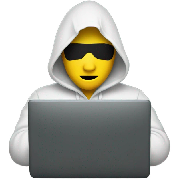 anonymous with laptop emoji