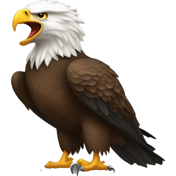 aggressive eagle emoji