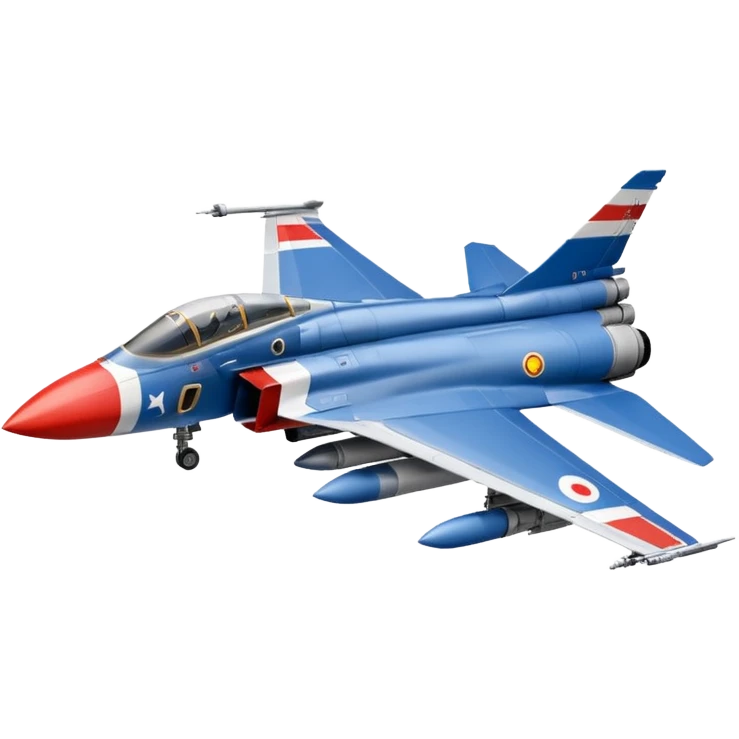 the french flag filling the entire background, and on front the mirage fighter jet emoji