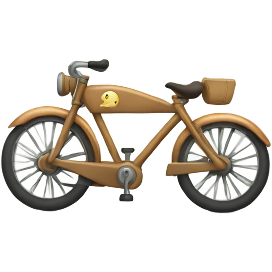 bike with a mounted sag emoji
