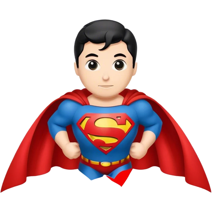 Superman logo cape emoji