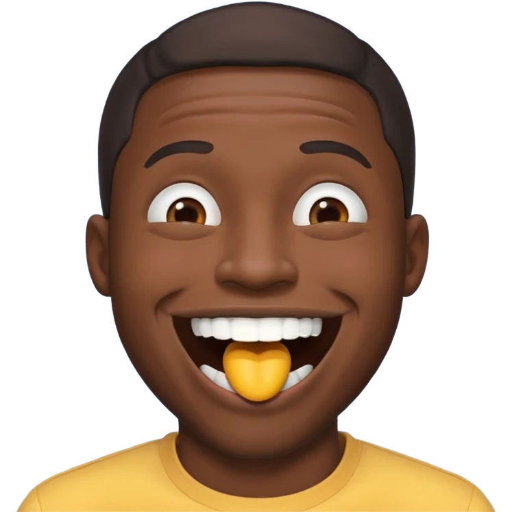 joy emoji laughing covering mouth black man emoji