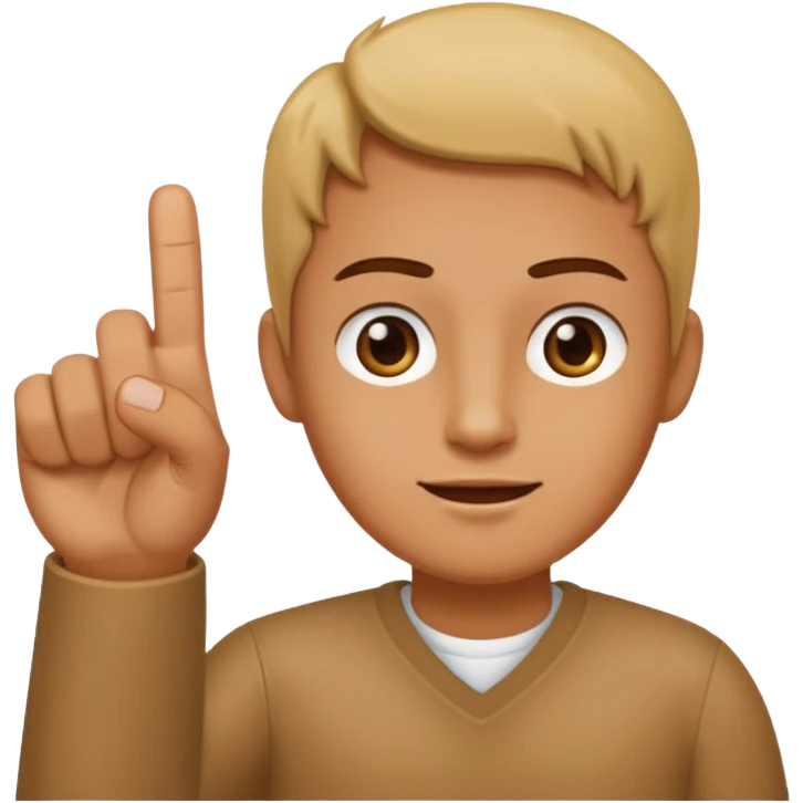 Thumb index middle finger up emoji