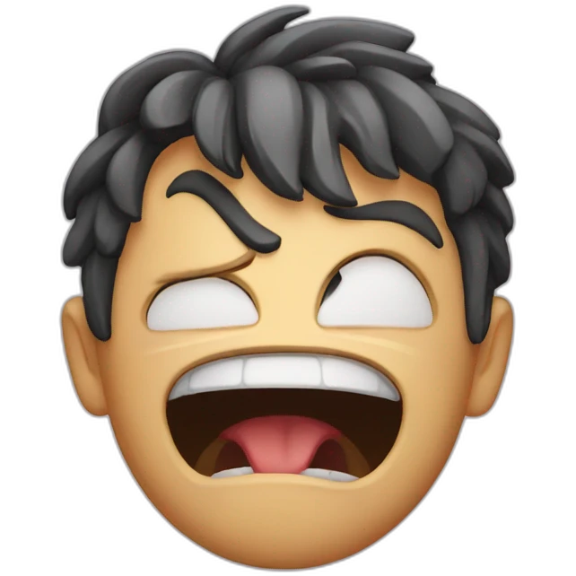 Angry smile emoji