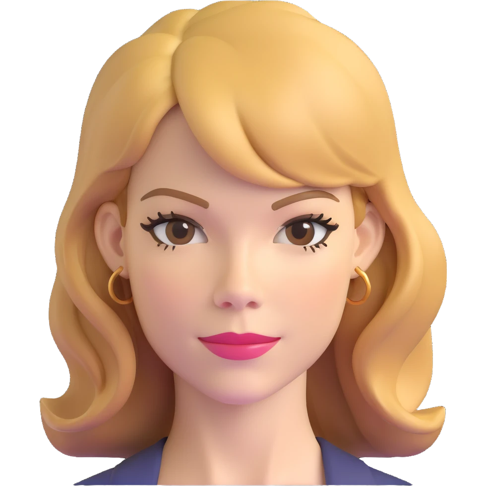 Michelle Monaghan with honey blonde hair, female actress portrait emoji