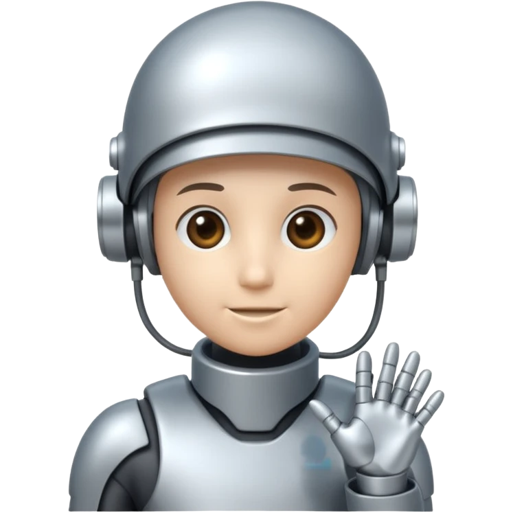 Futuristic Construction company AI prompt engineer mascot" Theme is climb higher" emoji