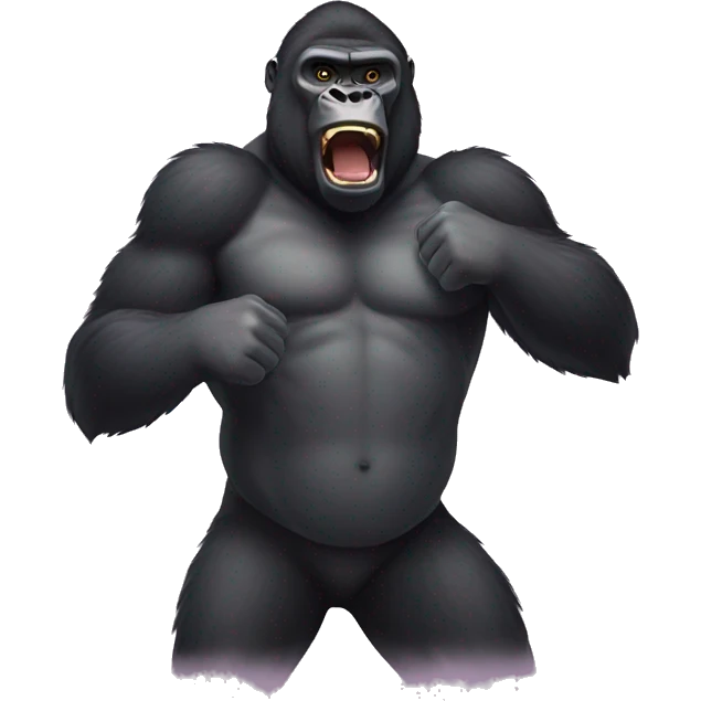 Gorilla beating his chest  emoji