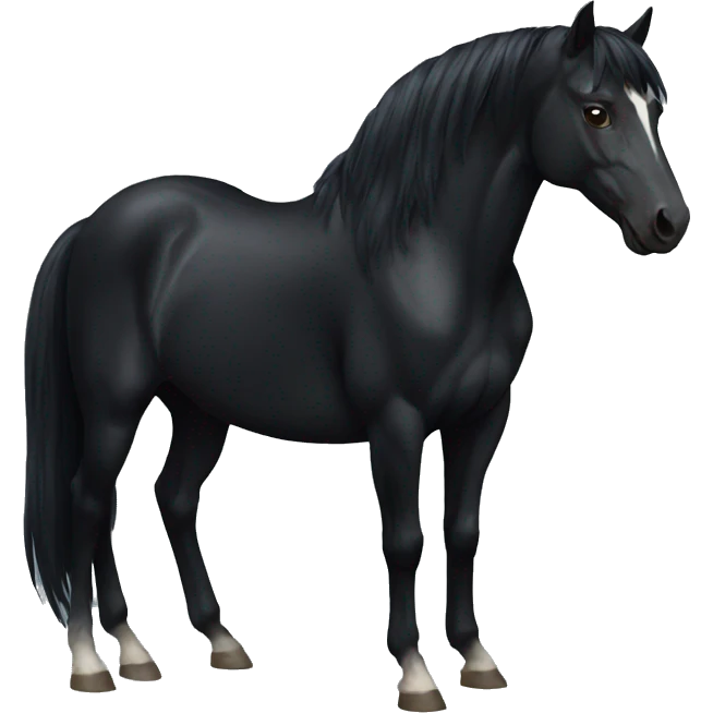 black horse emoji