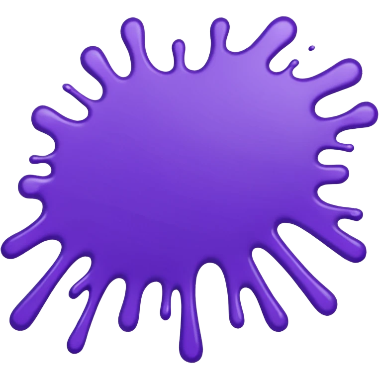 purple paint splatter emoji