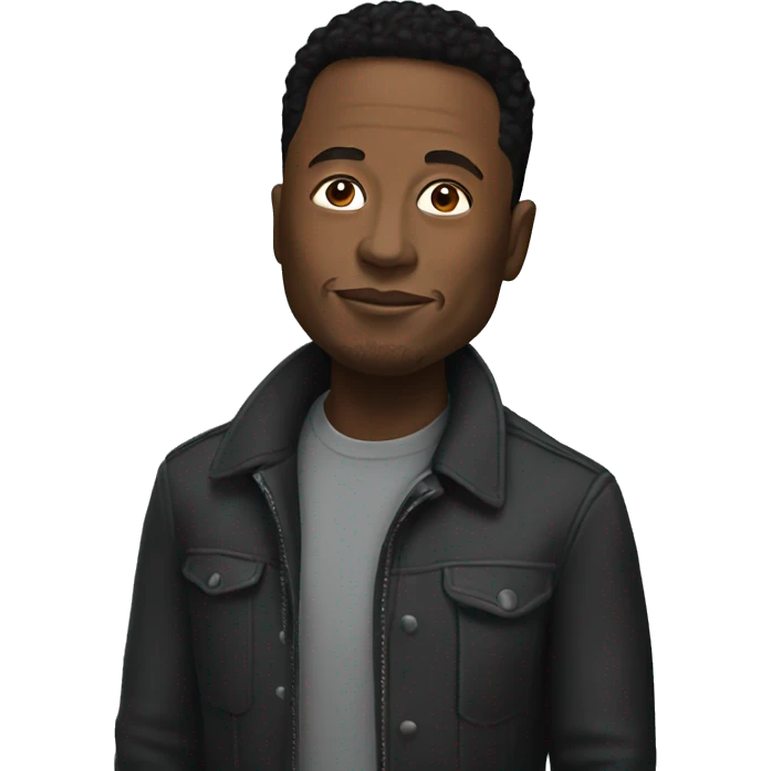 Black Elon musk emoji