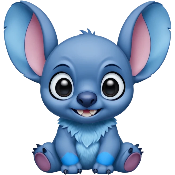 Q stitch sea realista pero como en la pelicula emoji