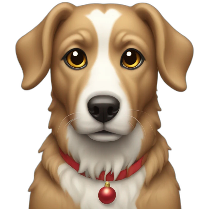 christmas dog emoji