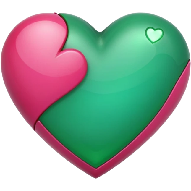 hopoee and green heart emoji