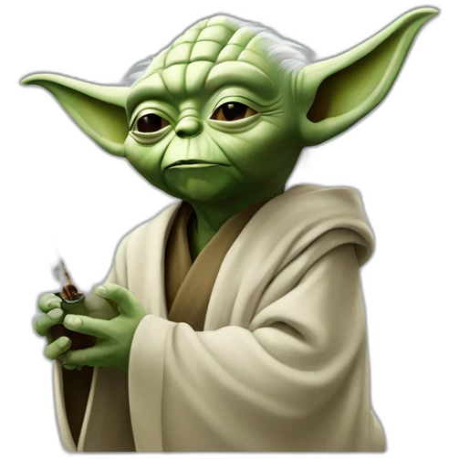 Yoda smoke emoji