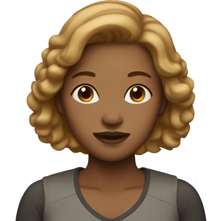 Woman with light brown hair emoji