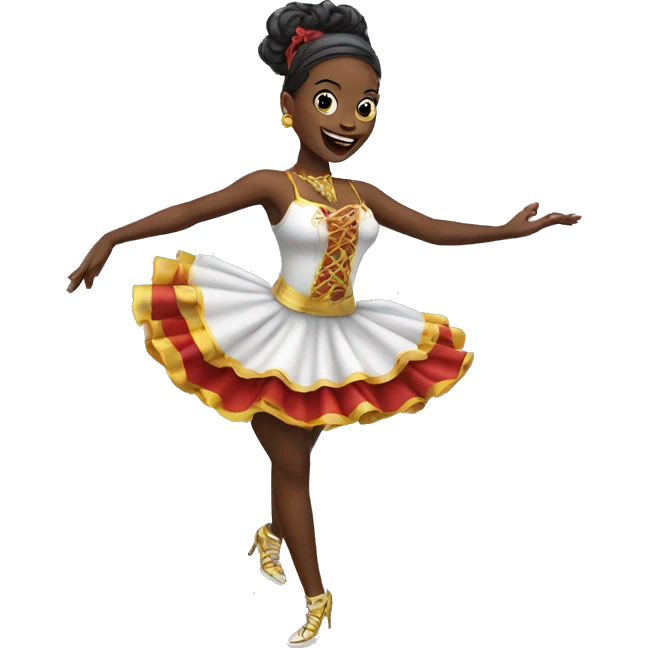 Can can dancer  emoji