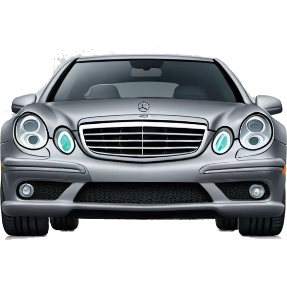 mercedes amg e55 grey  emoji