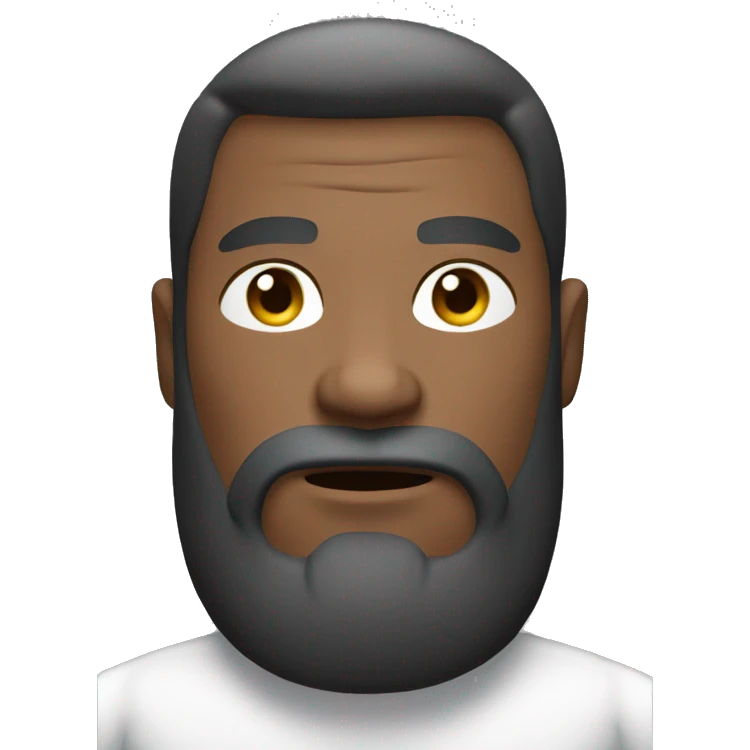 white bold full frontal man lean muscles emoji
