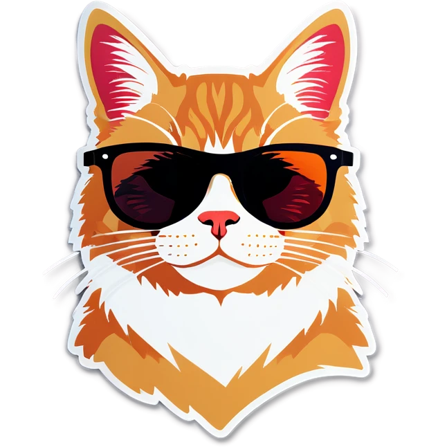 Cat with sunglasses emoji