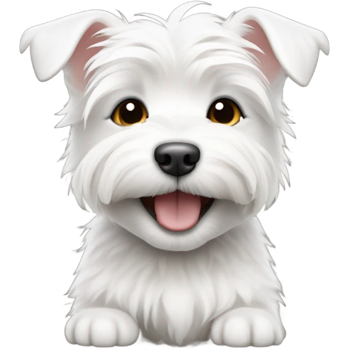 smiling westie puppy emoji